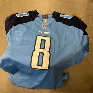 Blue Titans Jersey with Number 8